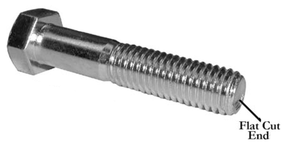 flat end screw